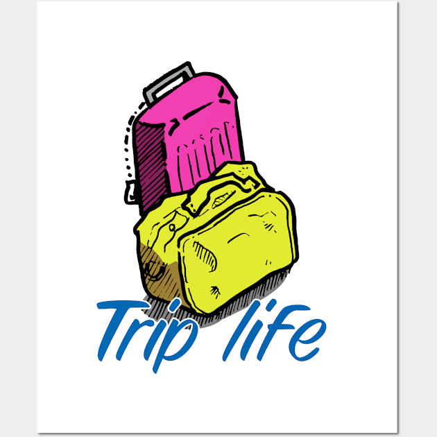 Trip life Wall Art by Rob